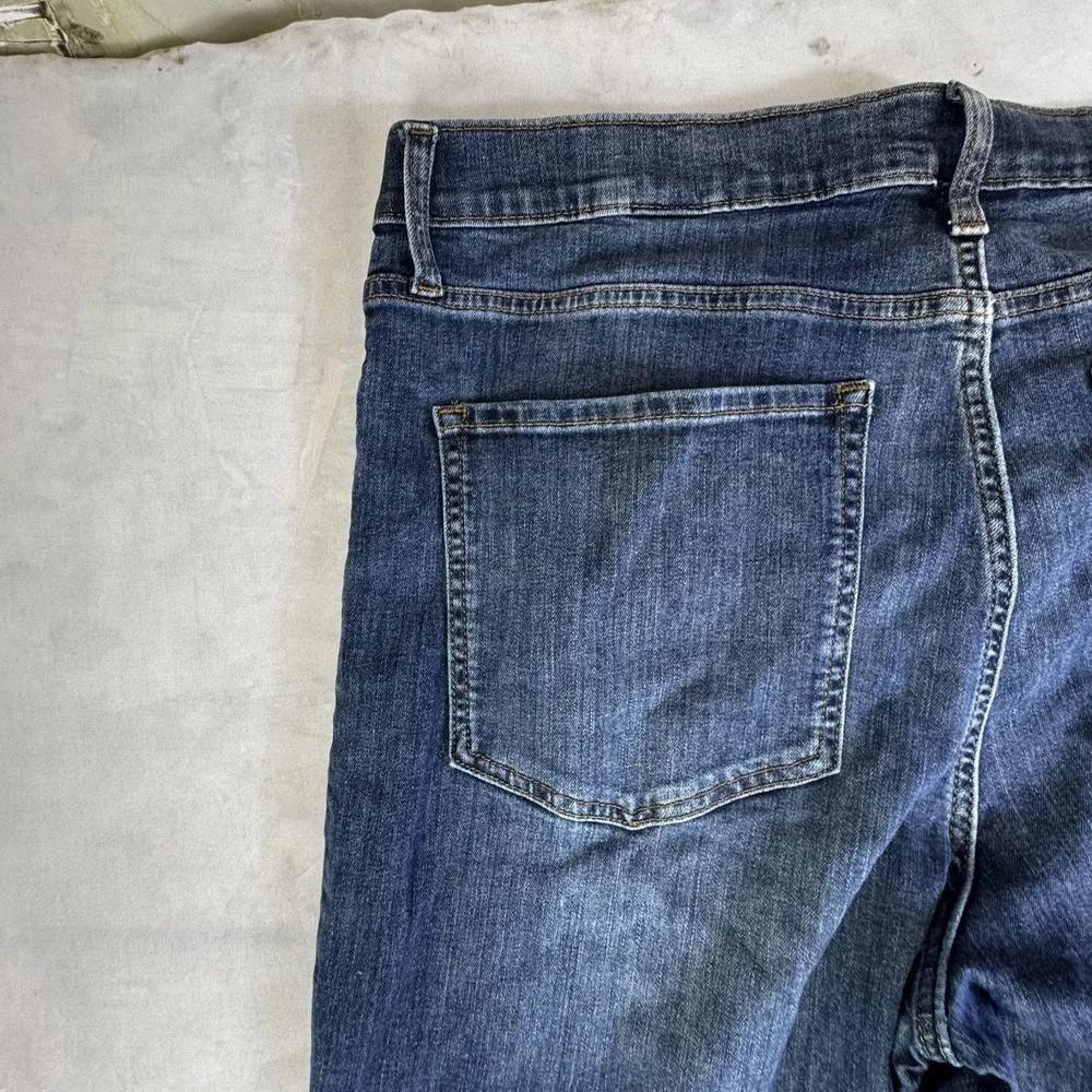 Banana Republic Womens Boyfriend Jeans Blue Denim High Rise Slim Fit Size 32/14